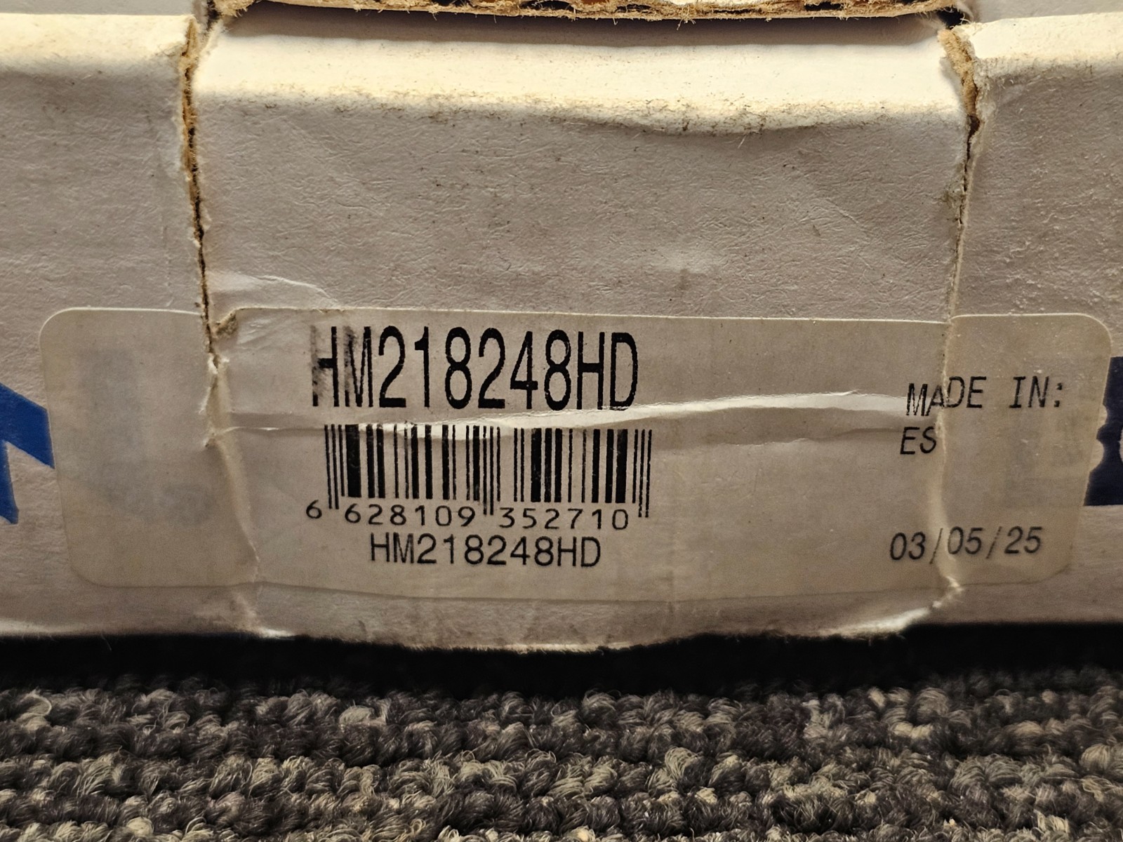 NTN BOWER BEARING HM218248HD TAPERED ROLLER BEARING JBAQX