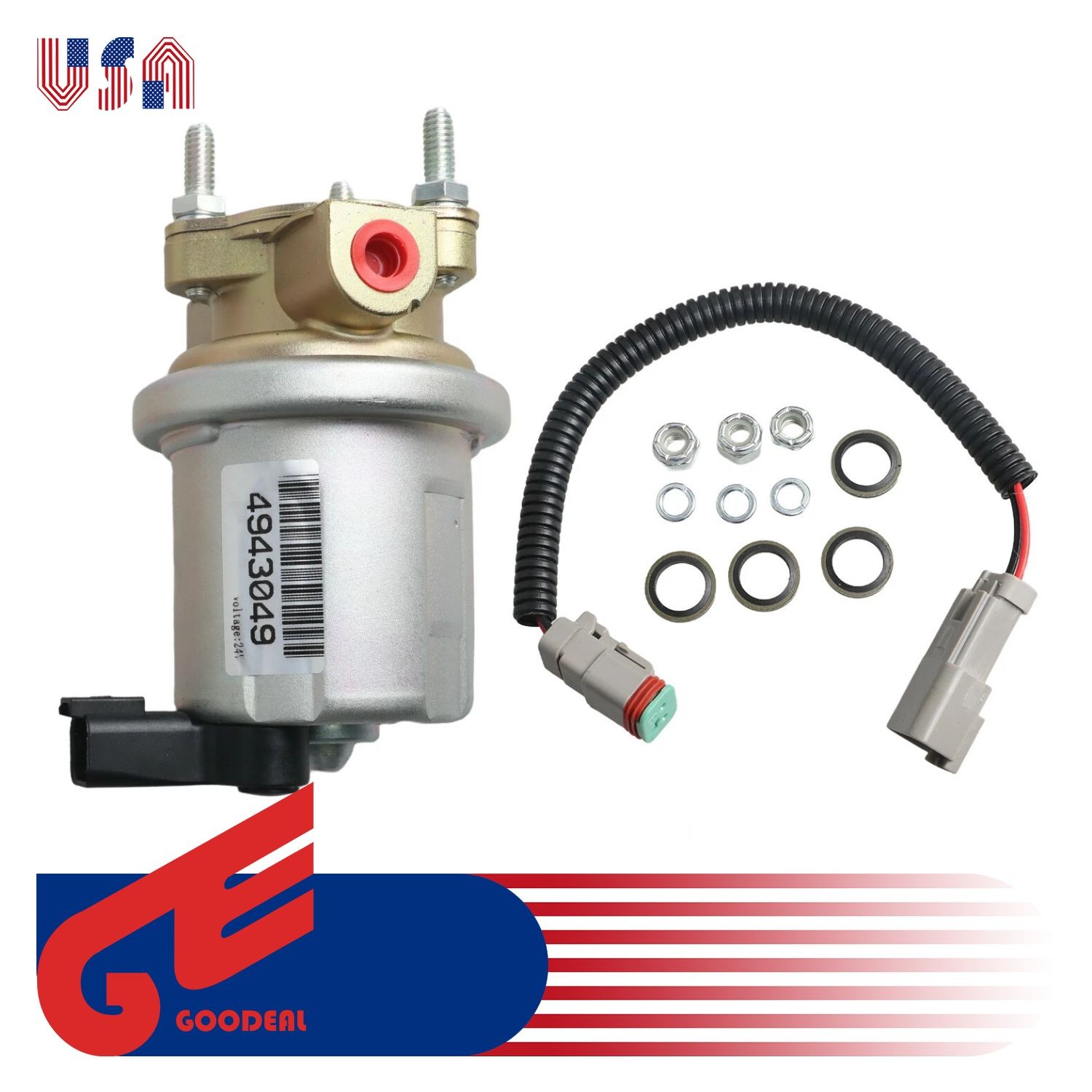 24V Fuel Lift Pump for Cummins QSB5.9 6B 5.9L 5362274 Fuel Transfer Pump