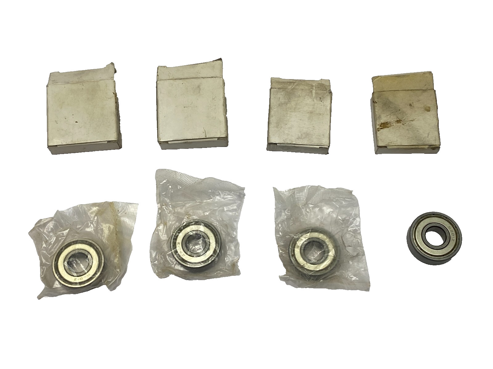 6201-ZZ Single Row Deep Groove Ball Bearing 12mm ID 32mm OD 10mm Width LOT OF 4