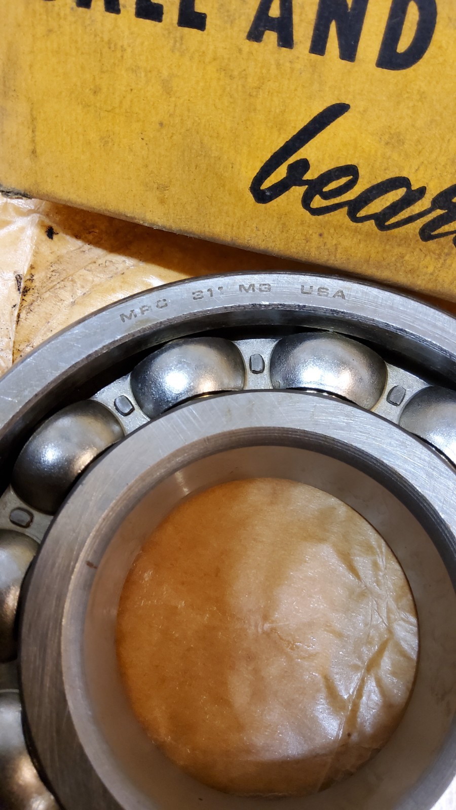 New Old Stock 311MG MRC Single Row Ball Bearing