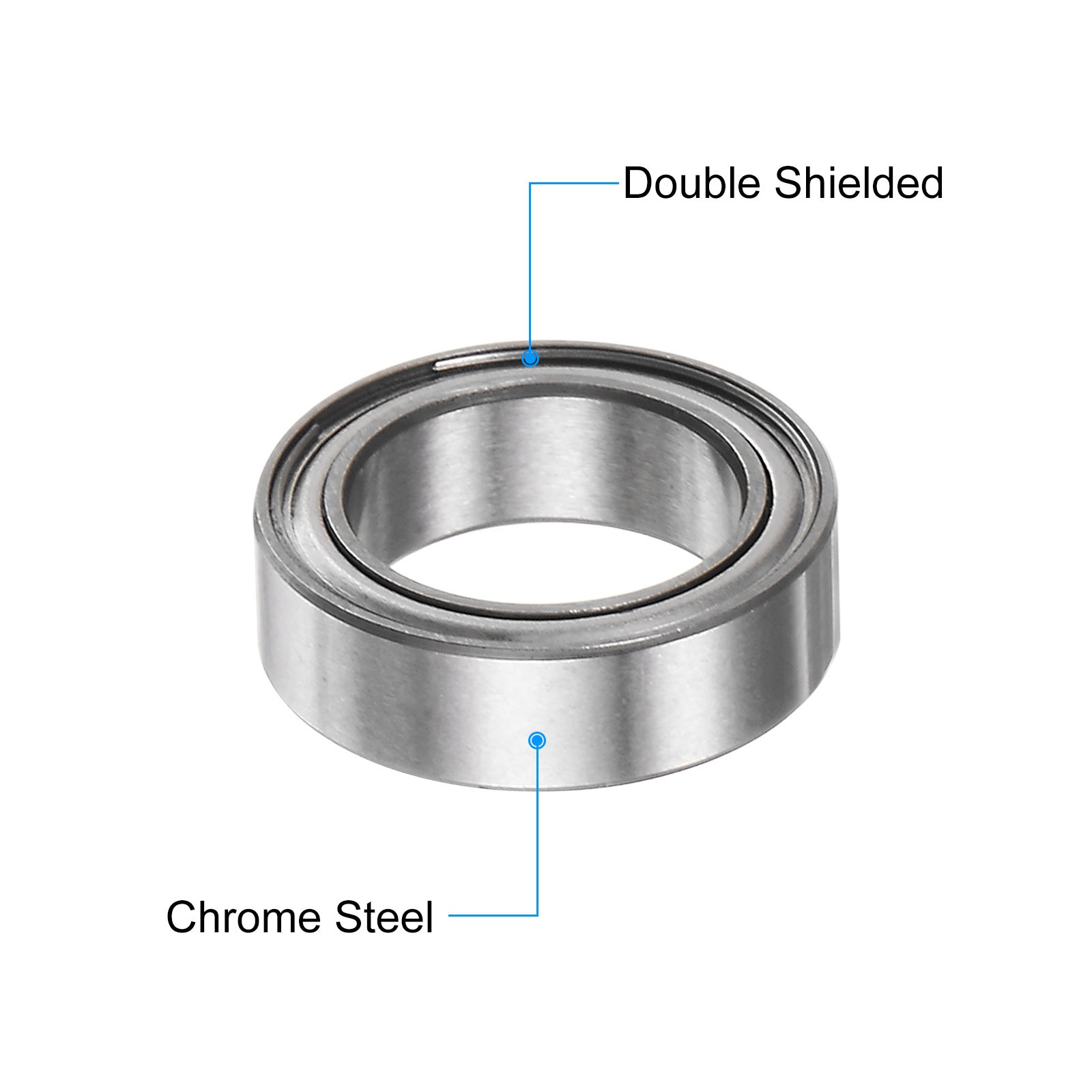 10pcs MR128ZZ Bearings 8x12x3.5mm Chrome Steel Bearing Double Shielded ABEC3