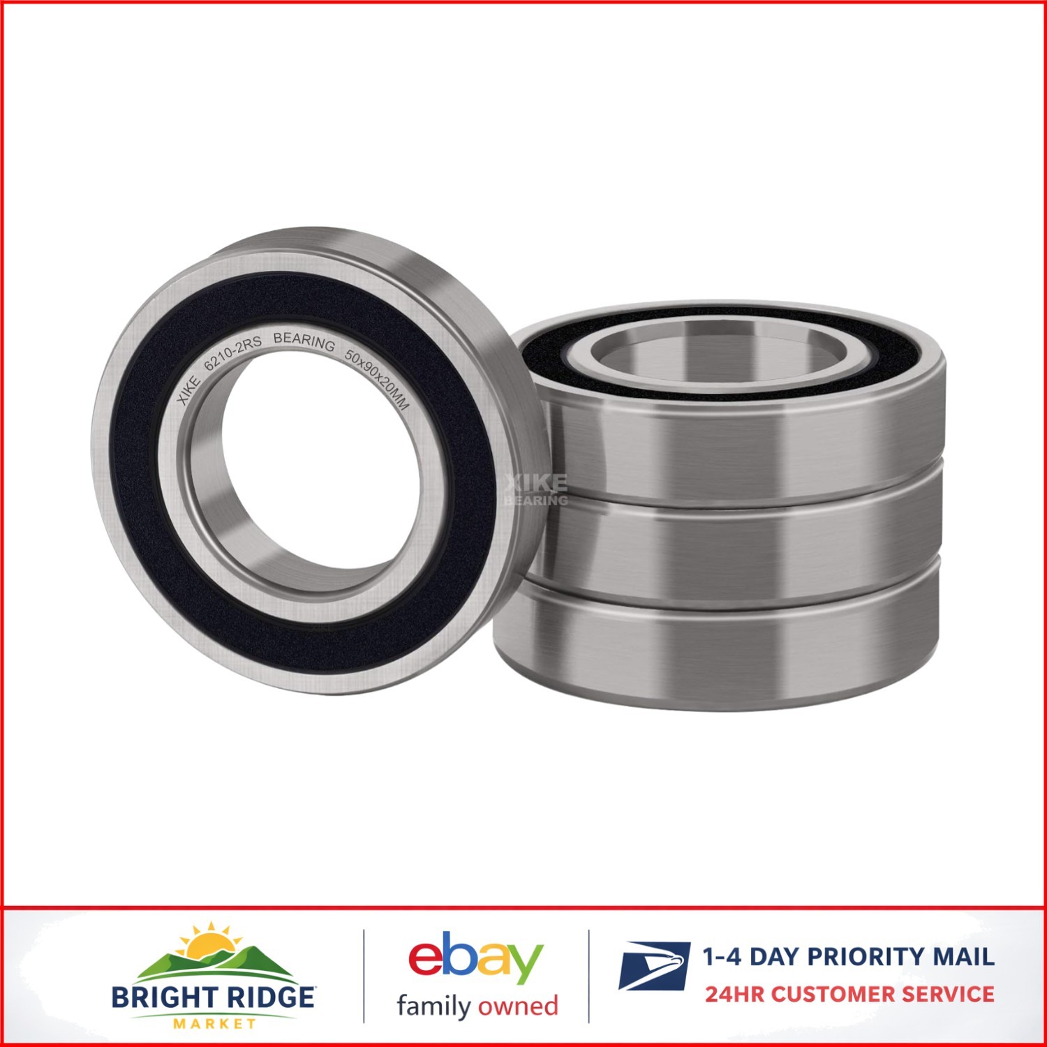 High Load Capacity Deep Groove Ball Bearings 50x90x20mm for Precision Operation