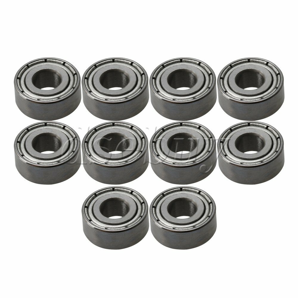 4x10x4mm MR104ZZ Bearing Steel Metal Miniature Micro Ball Bearing Pack of 10