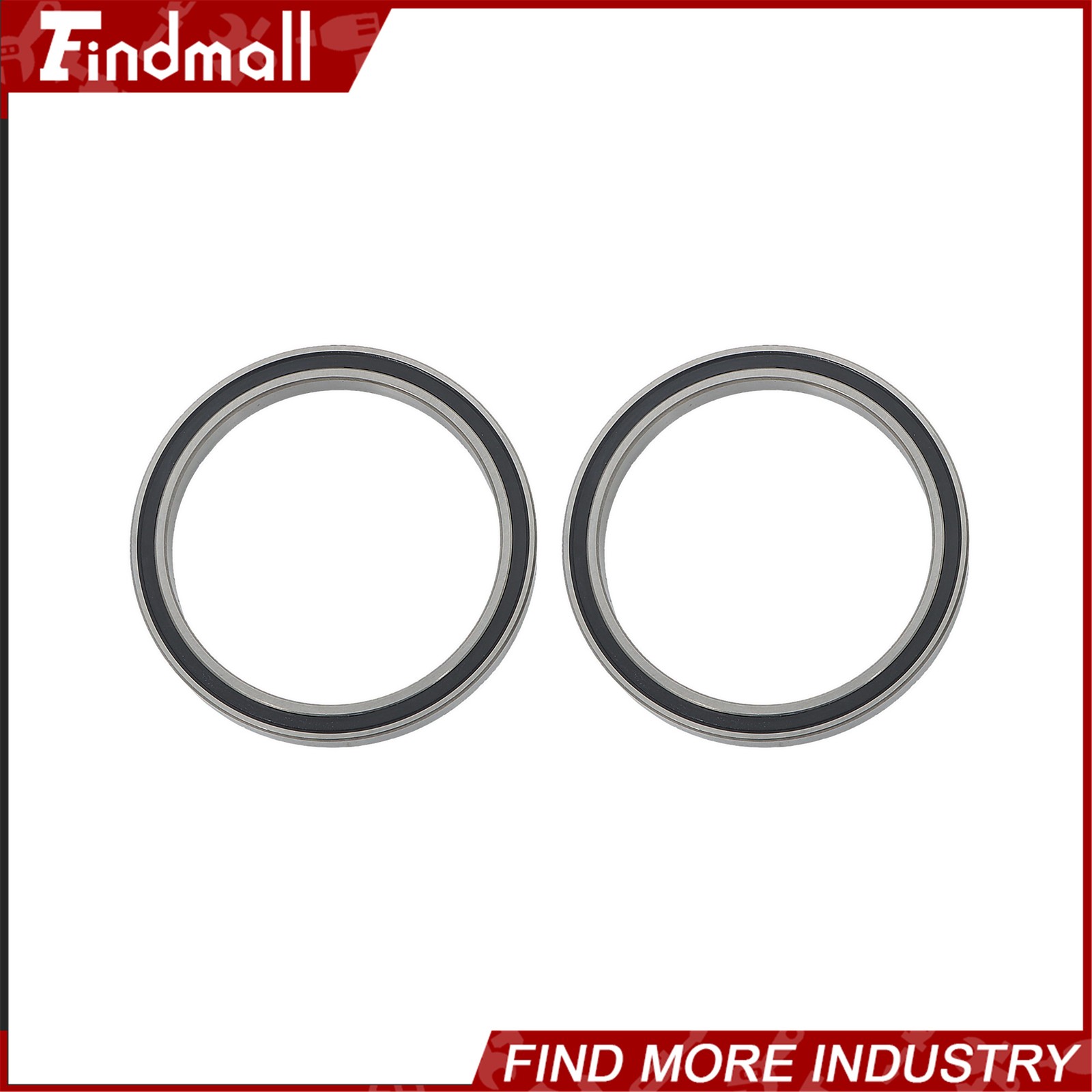 Findmall 6709-2RS Deep Groove Bearings 10pcs 45x55x6mm Rubber Sealed Pre-Lubed