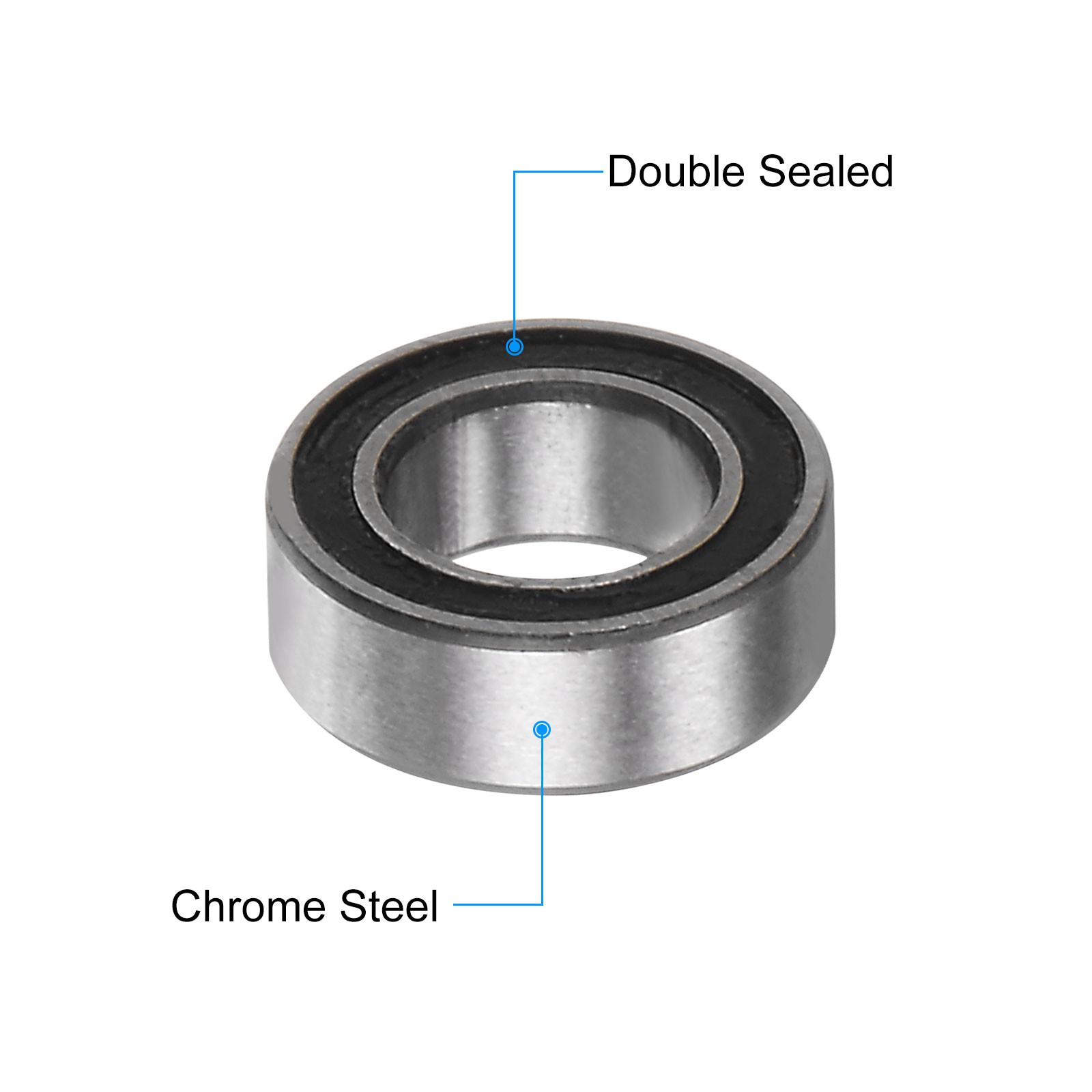 20pcs MR74-2RS Bearings 4x7x2.5mm Chrome Steel Mini Bearing Double Sealed ABEC3