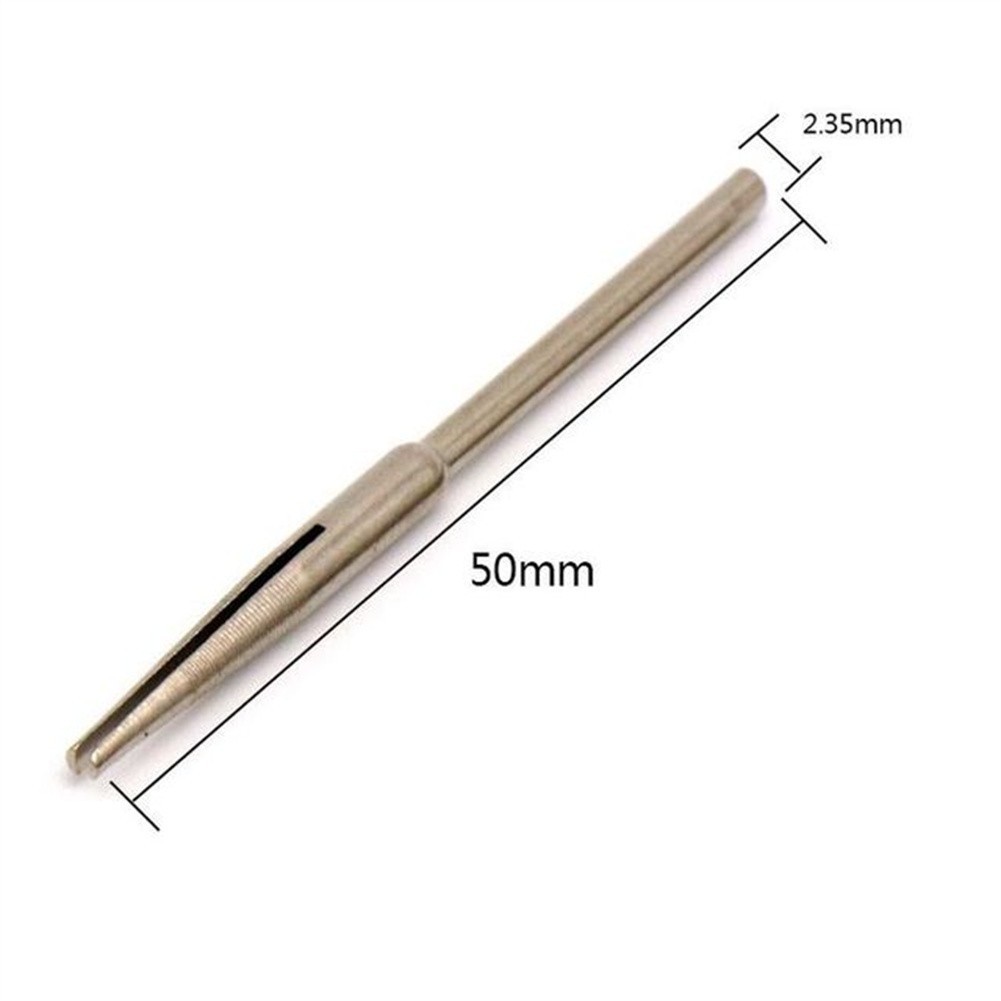12x 2.35/3.0mm Sandpaper Abrasive Straight Split Mandrels Clip Type Rotary Tool