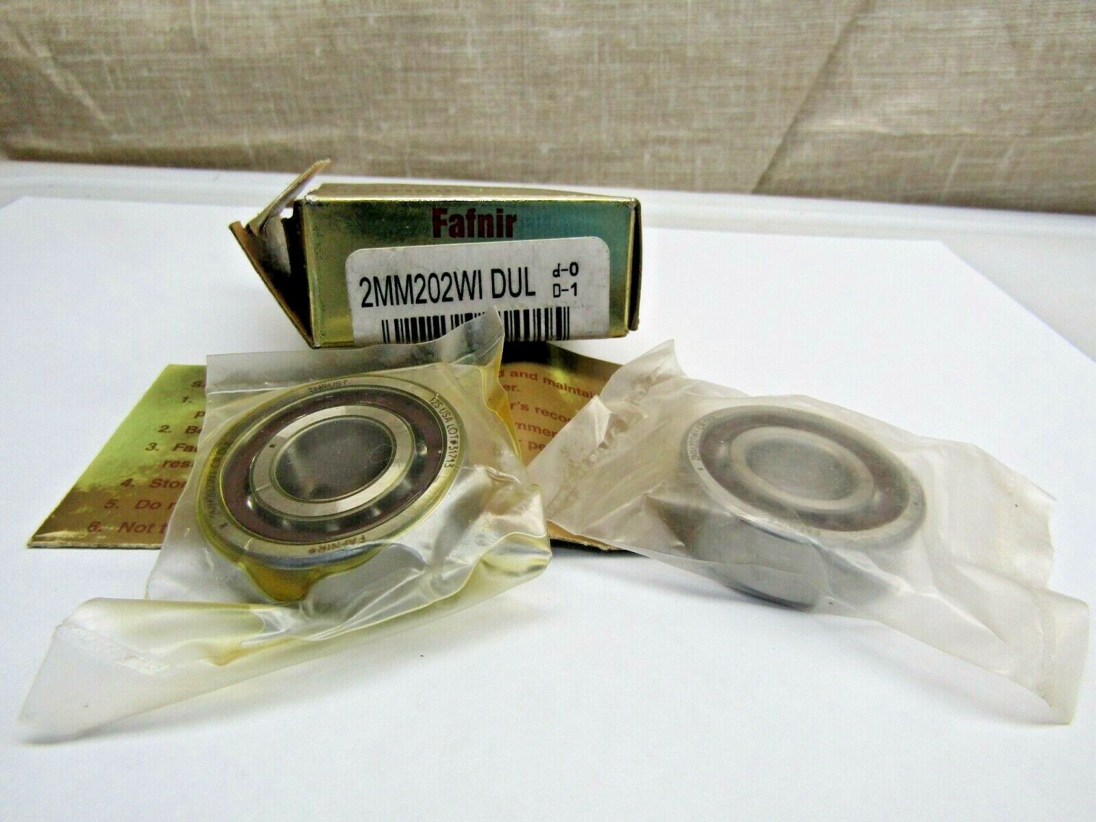 Timken 2MM202WI DUL Super Precision 2 Bearing Set