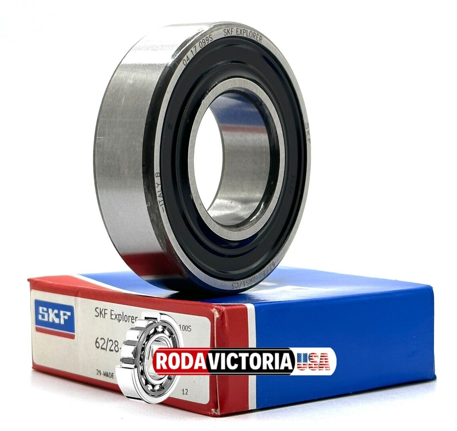 SKF 62/28 2RS1 DEEP GROOVE BALL BEARING, RUBBER SEALED 28x58x16 mm