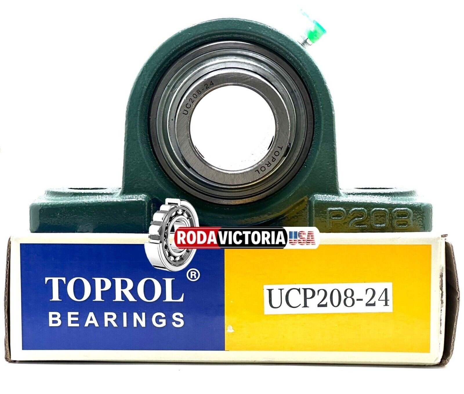 TOPROL UCP208-24 PILLOW BLOCK BEARING ½” BORE SELF ALIGNING 2 BOLT