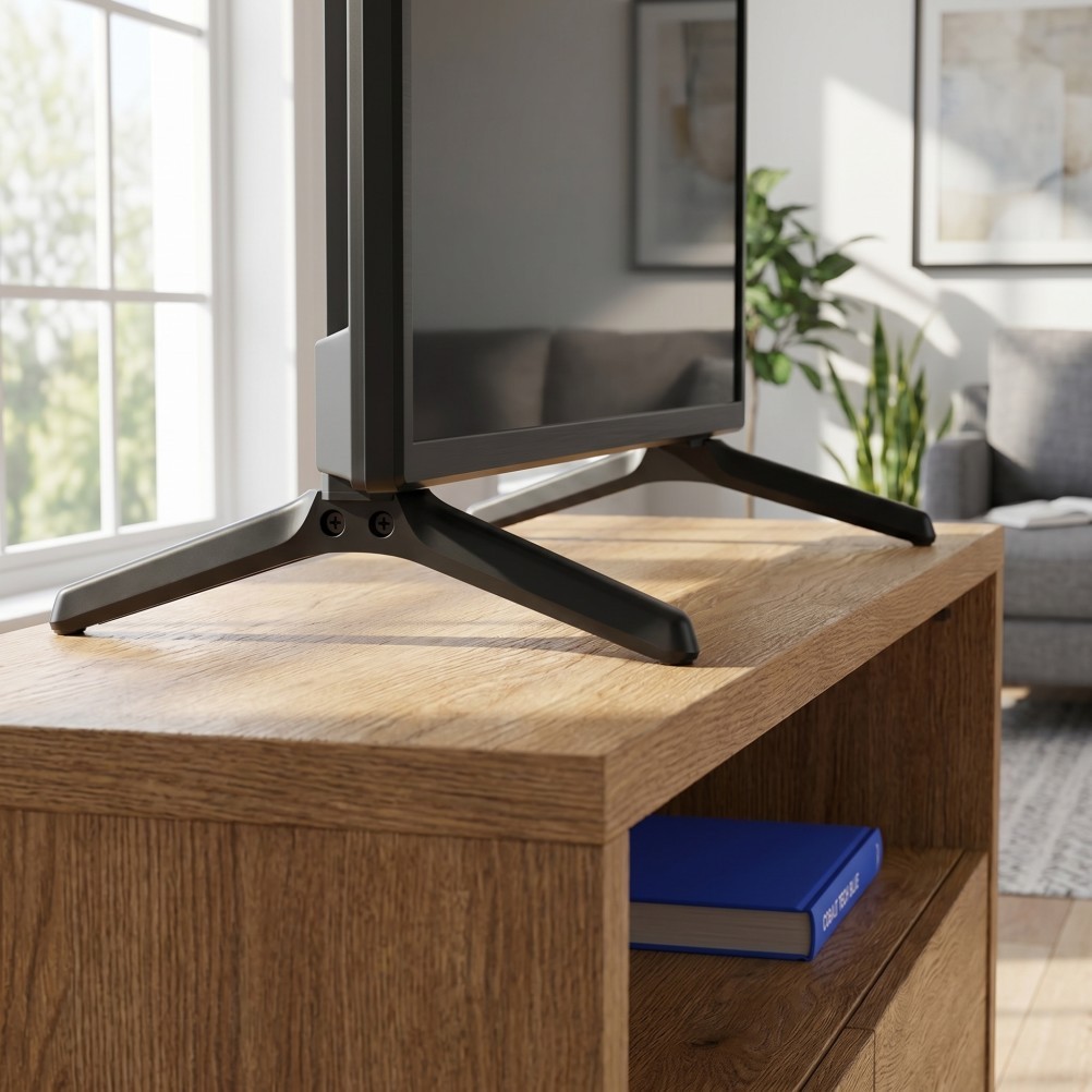 1 Pair Stable TV Stand Support Legs Reusable Plastic Flat Screen TV Feet