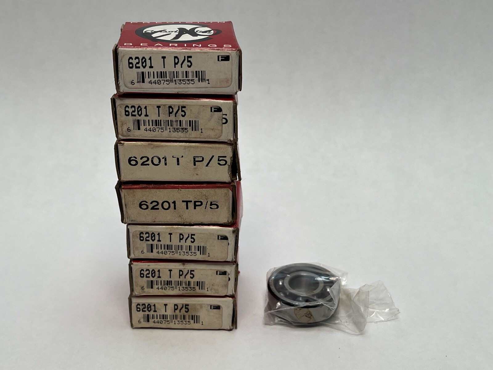 FAG 6201T.P5 Ball Bearing 12x32x10 mm 6201-T-P5 ABEC5 Germany 7 Pcs