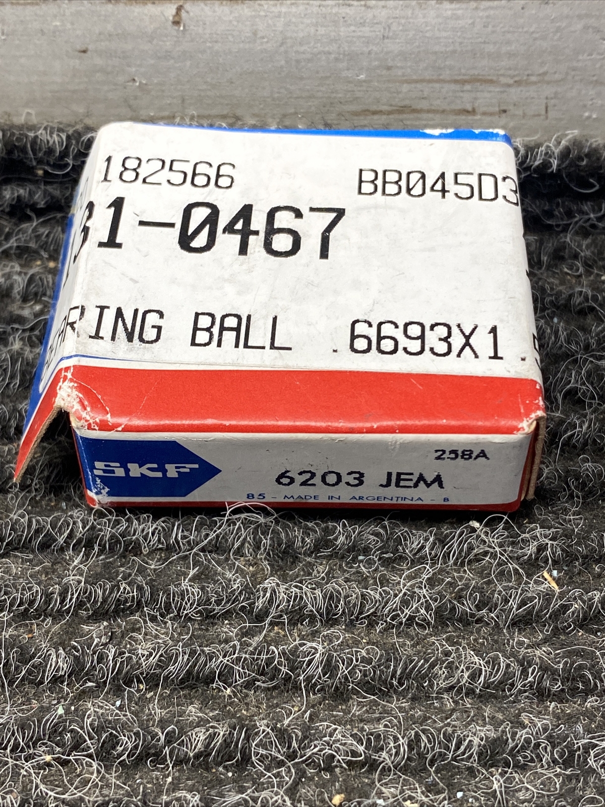 6203 JEM – SKF – SINGLE ROW BALL BRGS – FACTORY NEW!