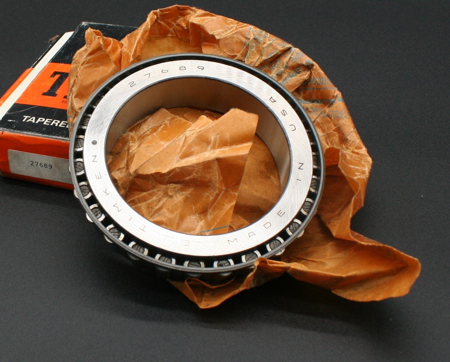 One (1) Timken 27689 Tapered Roller Bearing Cone 3.2813″ ID USA NEW