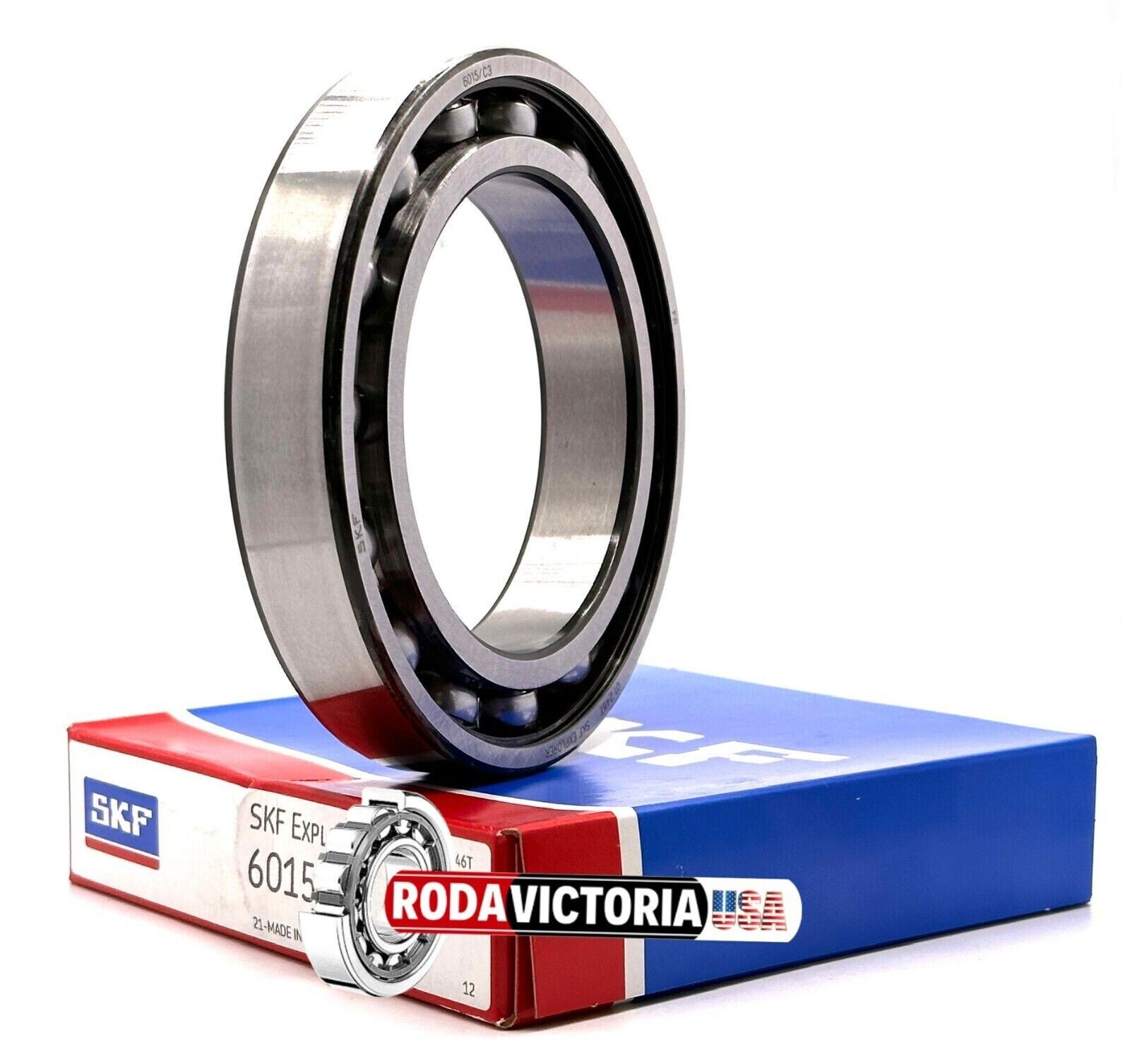 SKF 6015 DEEP GROOVE BALL BEARING, OPEN, NO SEALS 75x115x20mm