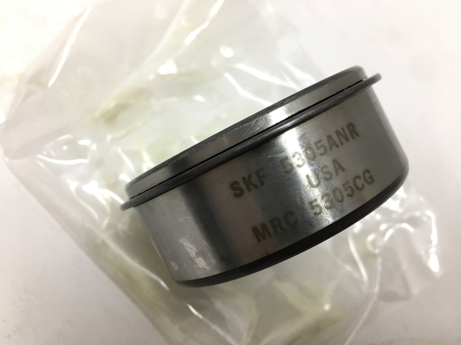 SKF 5305ANR Bearing w/ Snap Ring 25mmx62mmx1″ 3305 A NR 5305-NR MRC 5305CG USA
