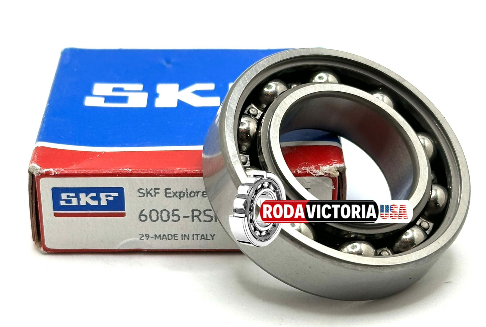 SKF 6005 RSH C3 BALL BEARING, RUBBER SEALED ONE SIDE 25x47x12mm