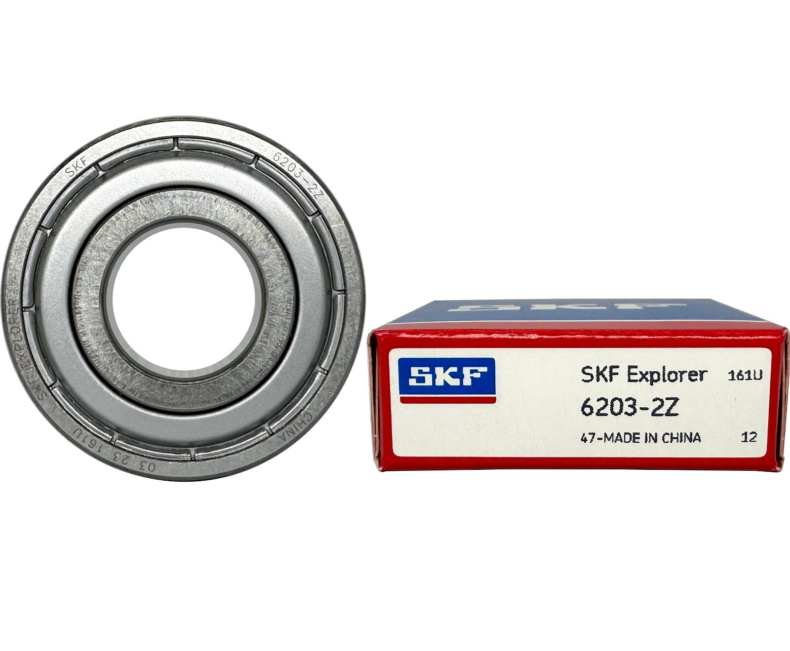 (Qty.10) SKF 6203-2Z 6203ZZ 17X40X12MM Double Metal Seal Ball Bearings 6203ZZ
