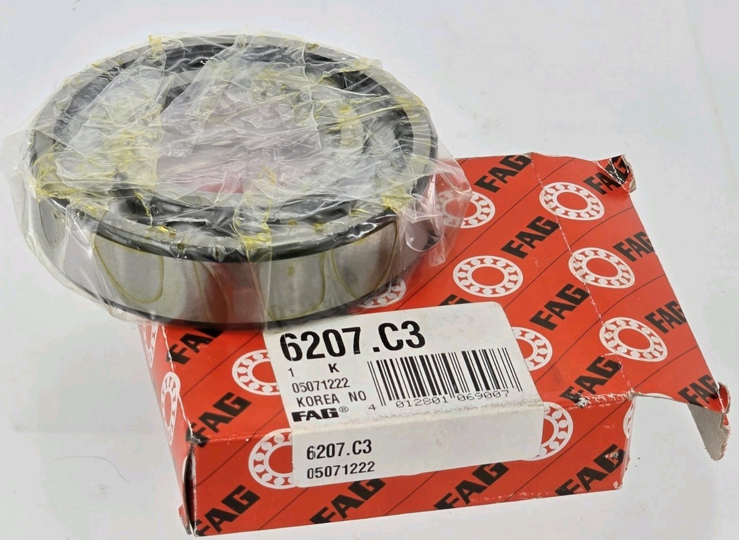 NOS FAG 6207 C3 Deep Groove Bearing 35 x 72 x 17 – Korea 05071222