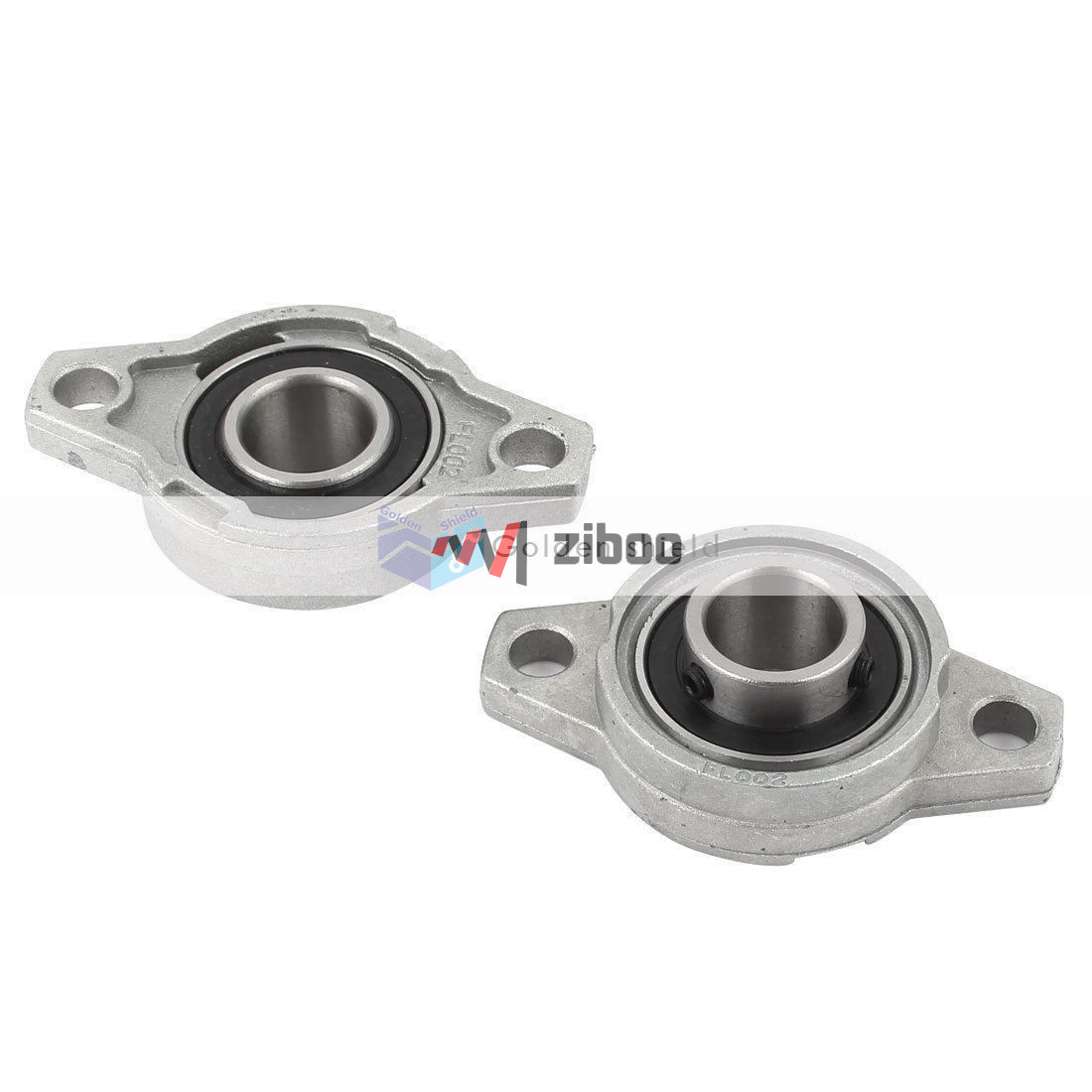 2 Pcs KFL002 FL002 Self Aligning Pillow Block Flange Bearing 15mm Shaft