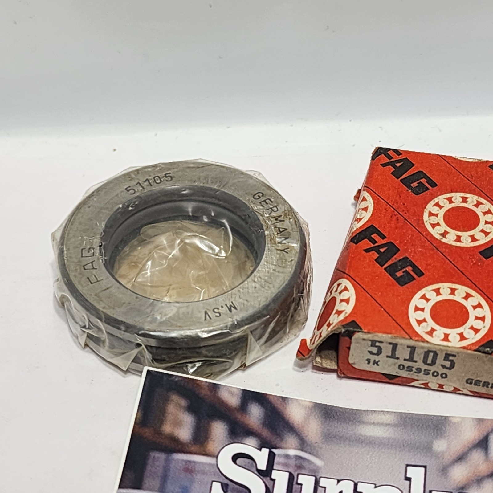 51105 / 51105 Fag Ball Thrust Bearing 25 mm Bore, 42 mm OD, 11 mm Separable