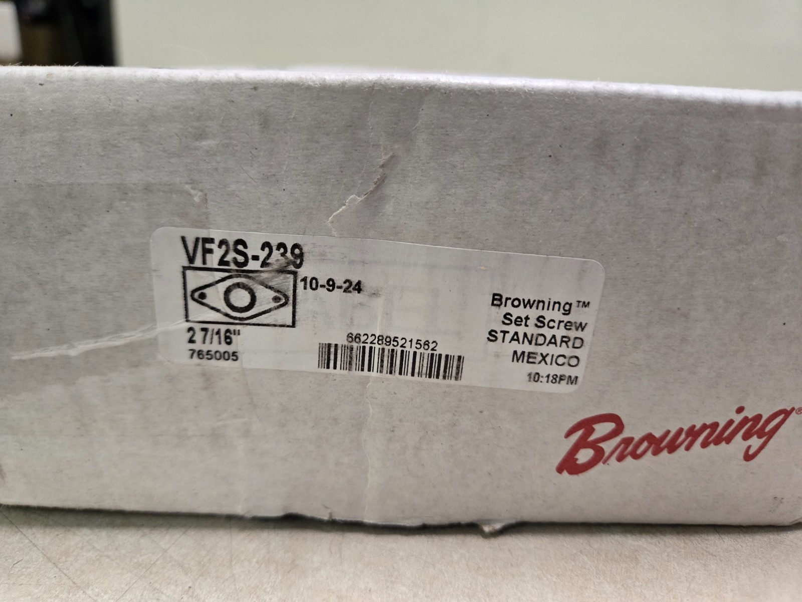 NEW OPEN BOX BROWNING 2-BOLT FLANGE BEARING 2-7/16″ BORE VF2S-239