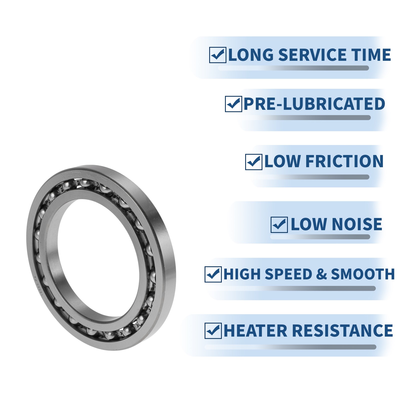 16020 Deep Groove Ball Bearings 100x150x16mm 1 Pcs Silver Tone