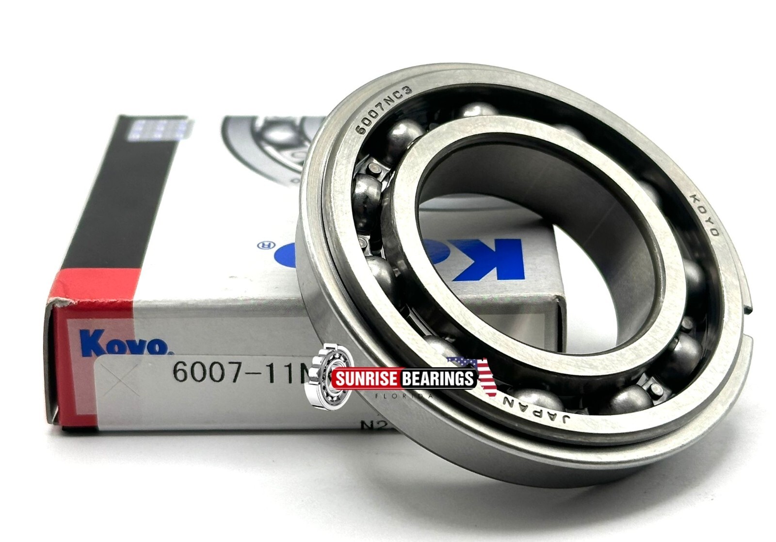 KOYO JAPAN 6007 11 NR BALL BEARING + SNAP RING SUZUKI 09262-35074 35x62x14 mm