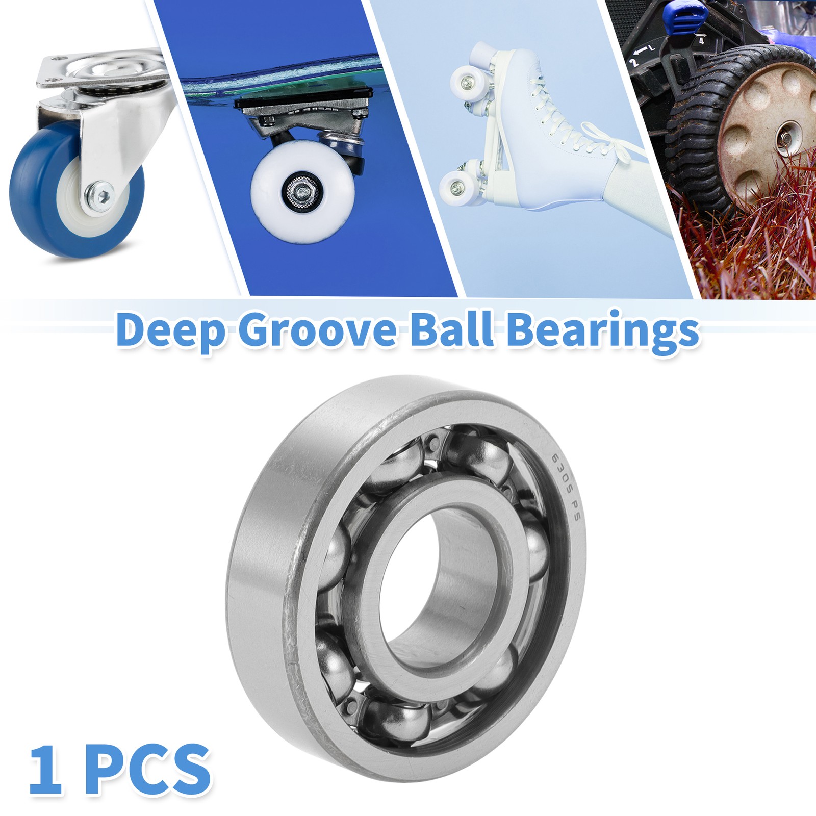 6305 & Deep Groove Ball Bearings 25x62x17mm 1 Pc Scooter Skateboard Wheel
