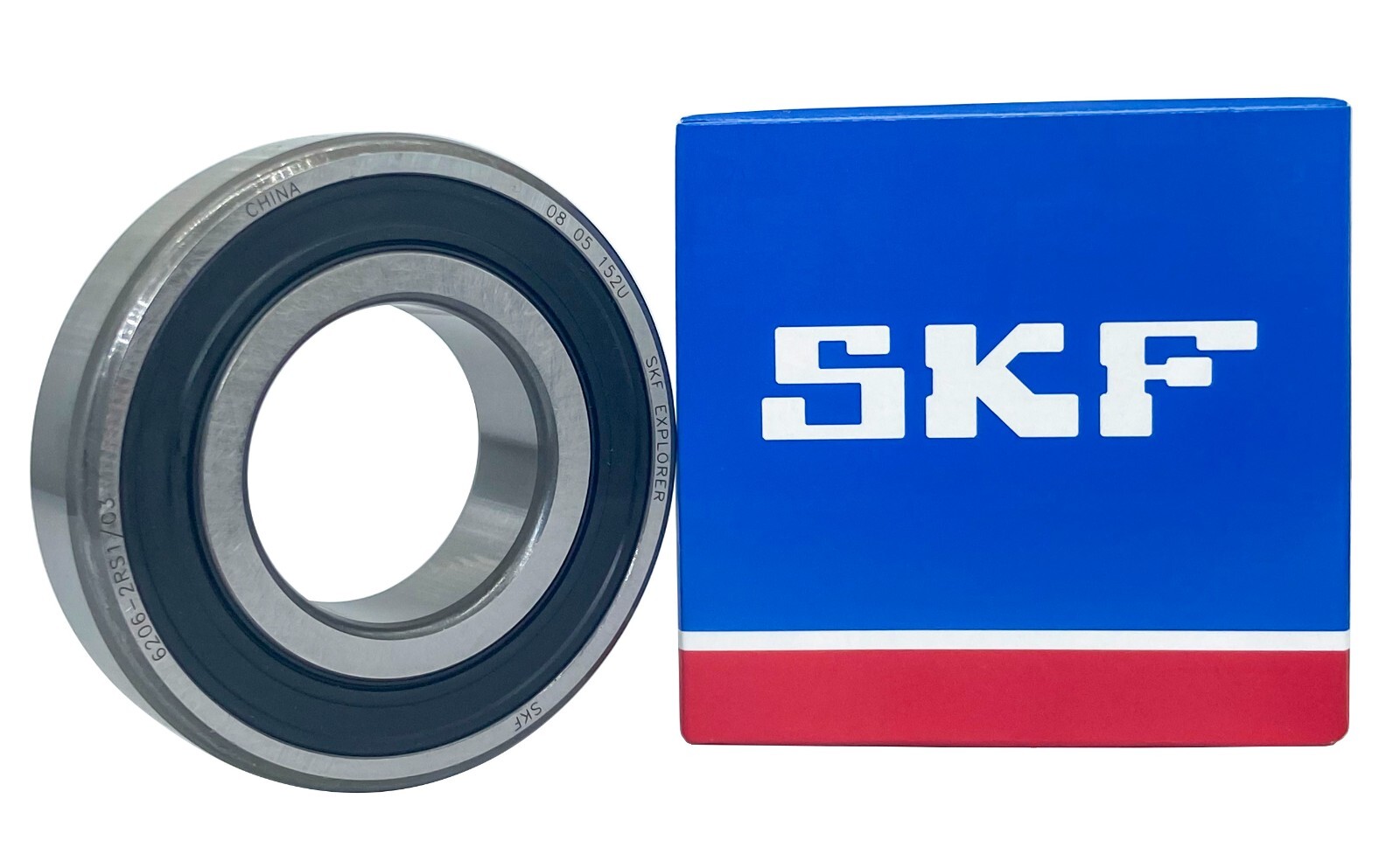 2pcs SKF 6206-2RS1C3 30X62X16MM C3 Clearance Double Rubber Seal Bearings 6206
