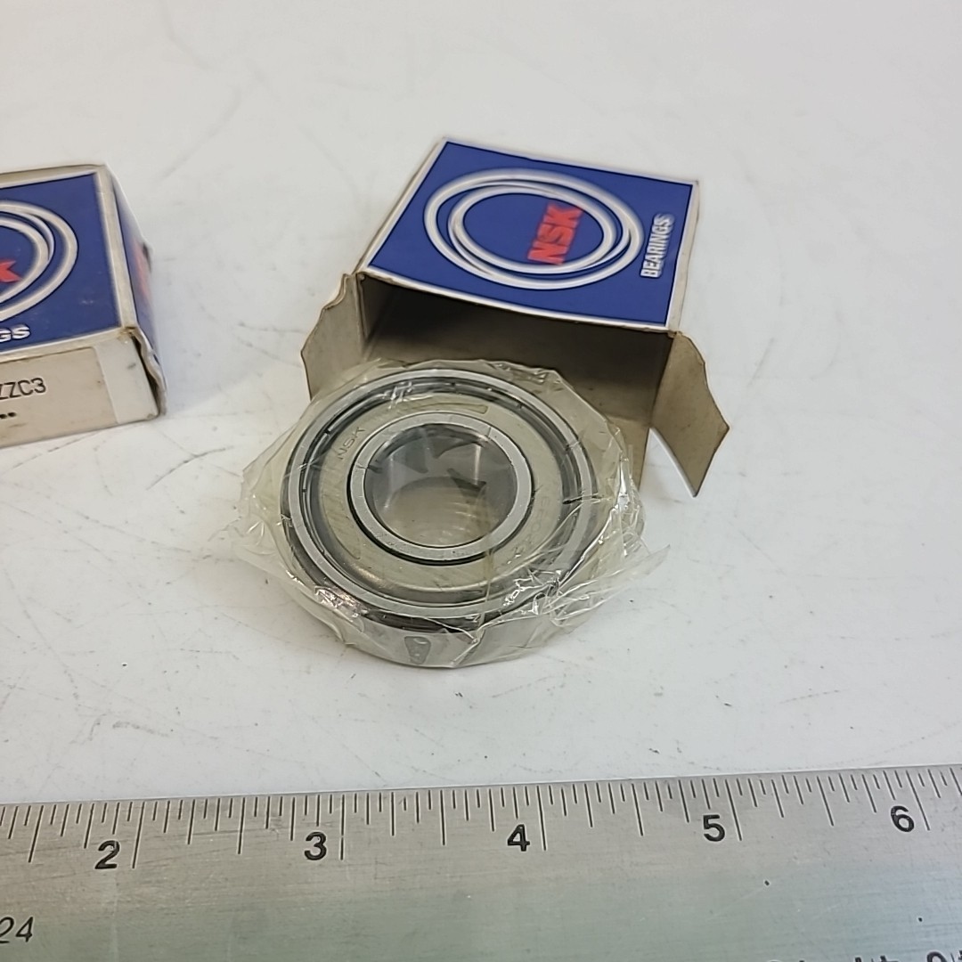 NSK 6204ZZC3 Double Shielded Ball Bearing 20x47x14 mm 6204 PACK OF 2