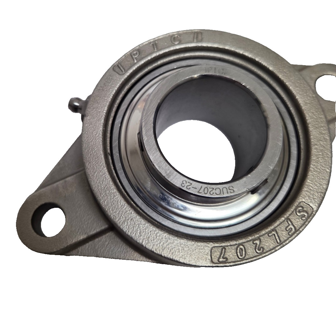 New IPTCI Flange Mount Ball Bearing SUCSFL207-23, 1-7/16″ Straight Bore, 2 Bolt