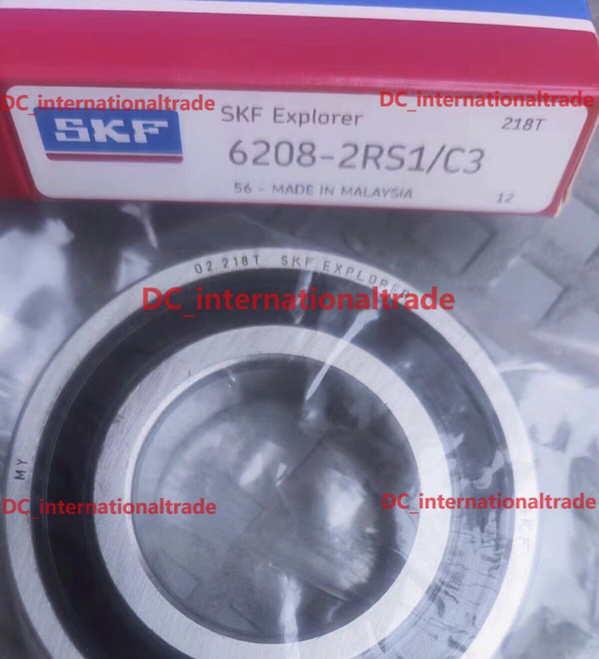 NEW SKF 6208-2RS1/C3 deep groove ball bearing 1PCS #NN