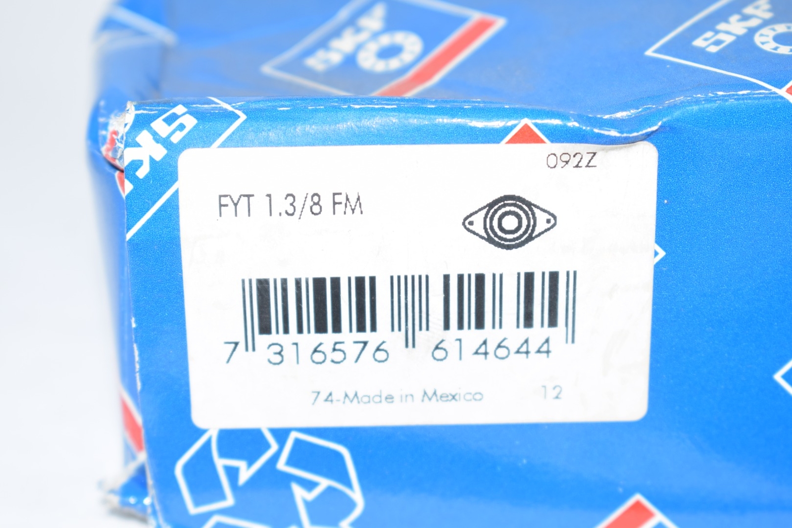 NEW SKF FYT 1.3/8 FM Standard Duty Non-Expansion Flanged Ball Bearing Unit, 1-3/