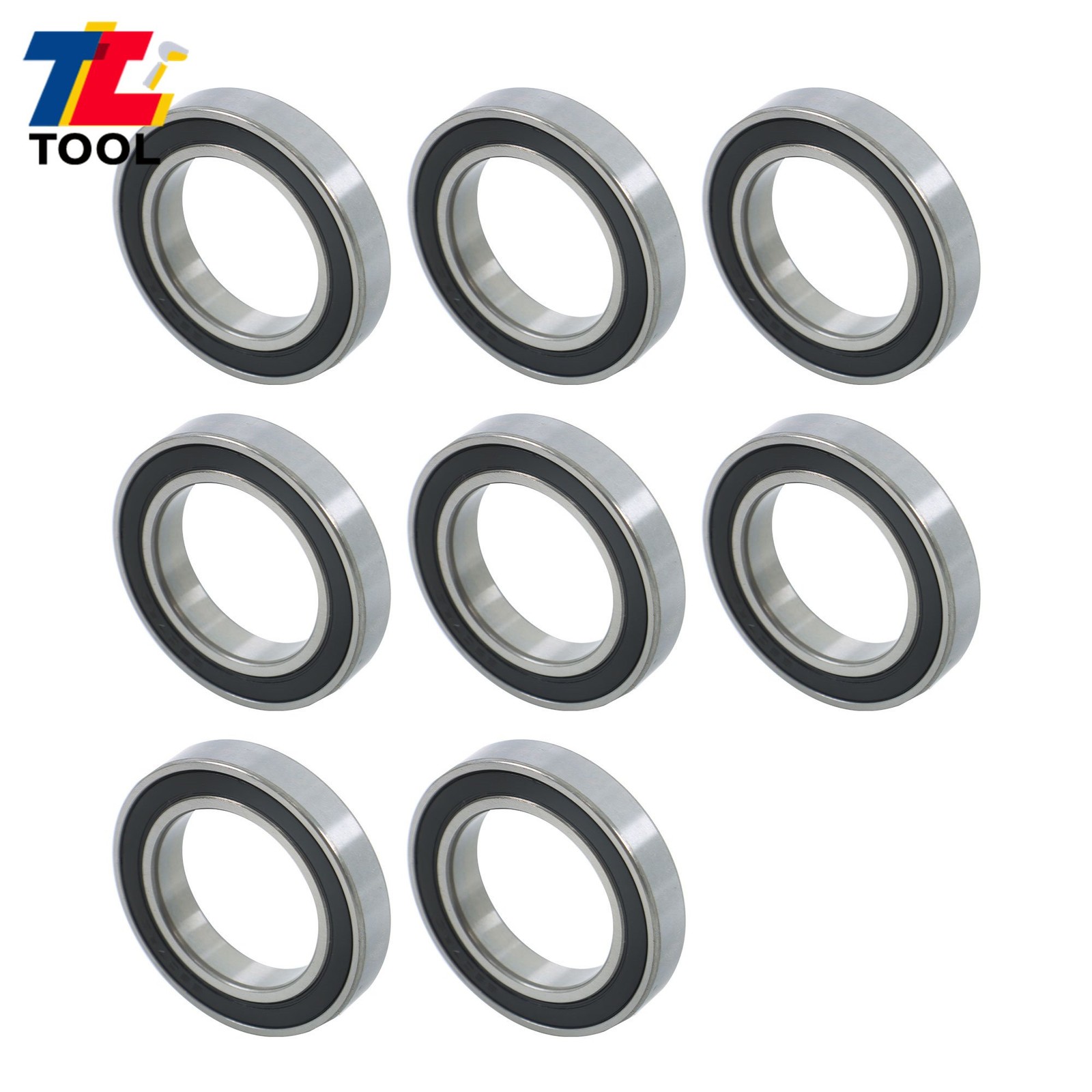 Industrial 6907-2RS Bearings 10pcs 35x55x10mm Double Sealed