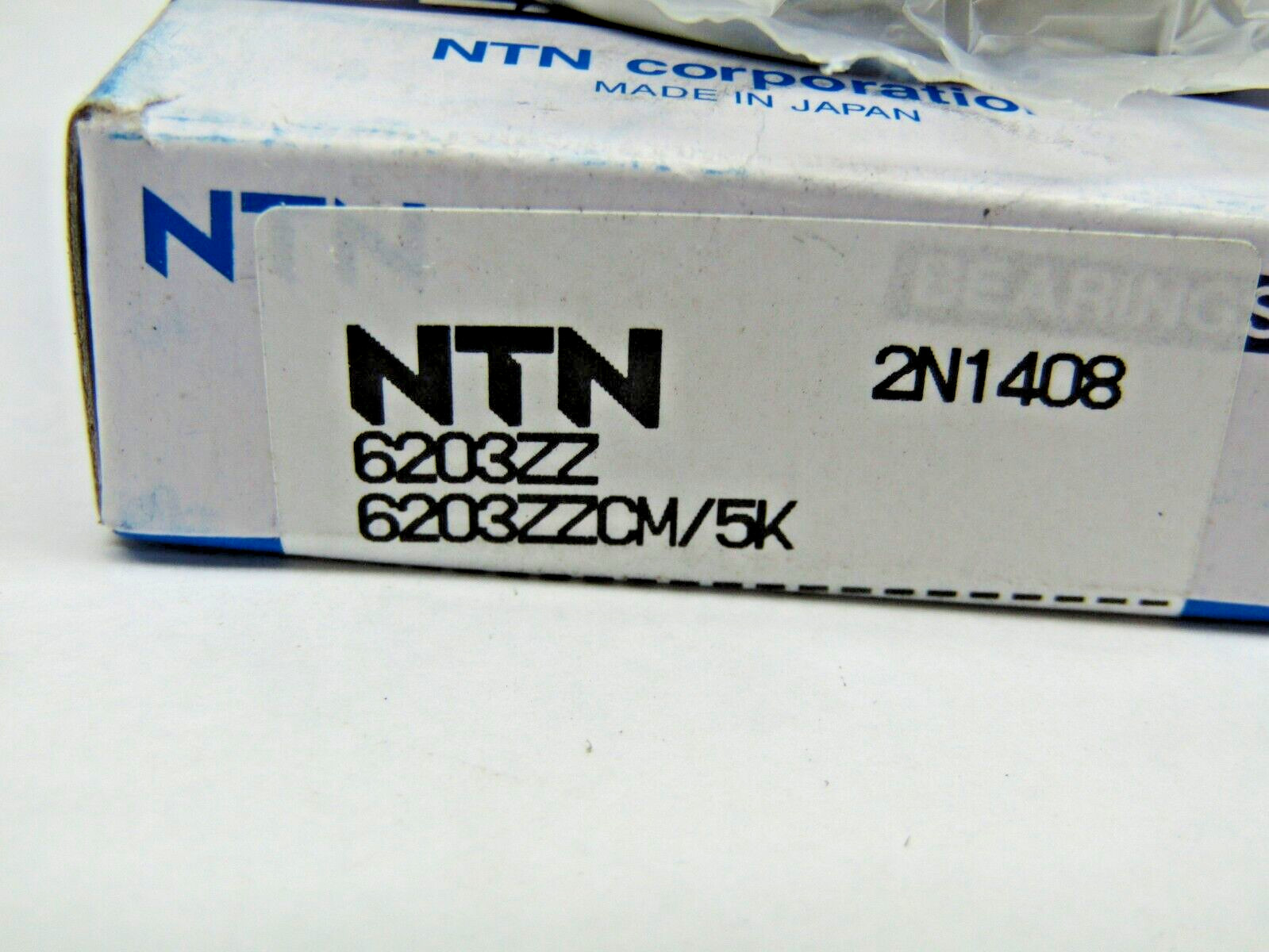 NTN 6203-ZZ CM 17mm X 40mm X 12mm Metal Shielded Bearing