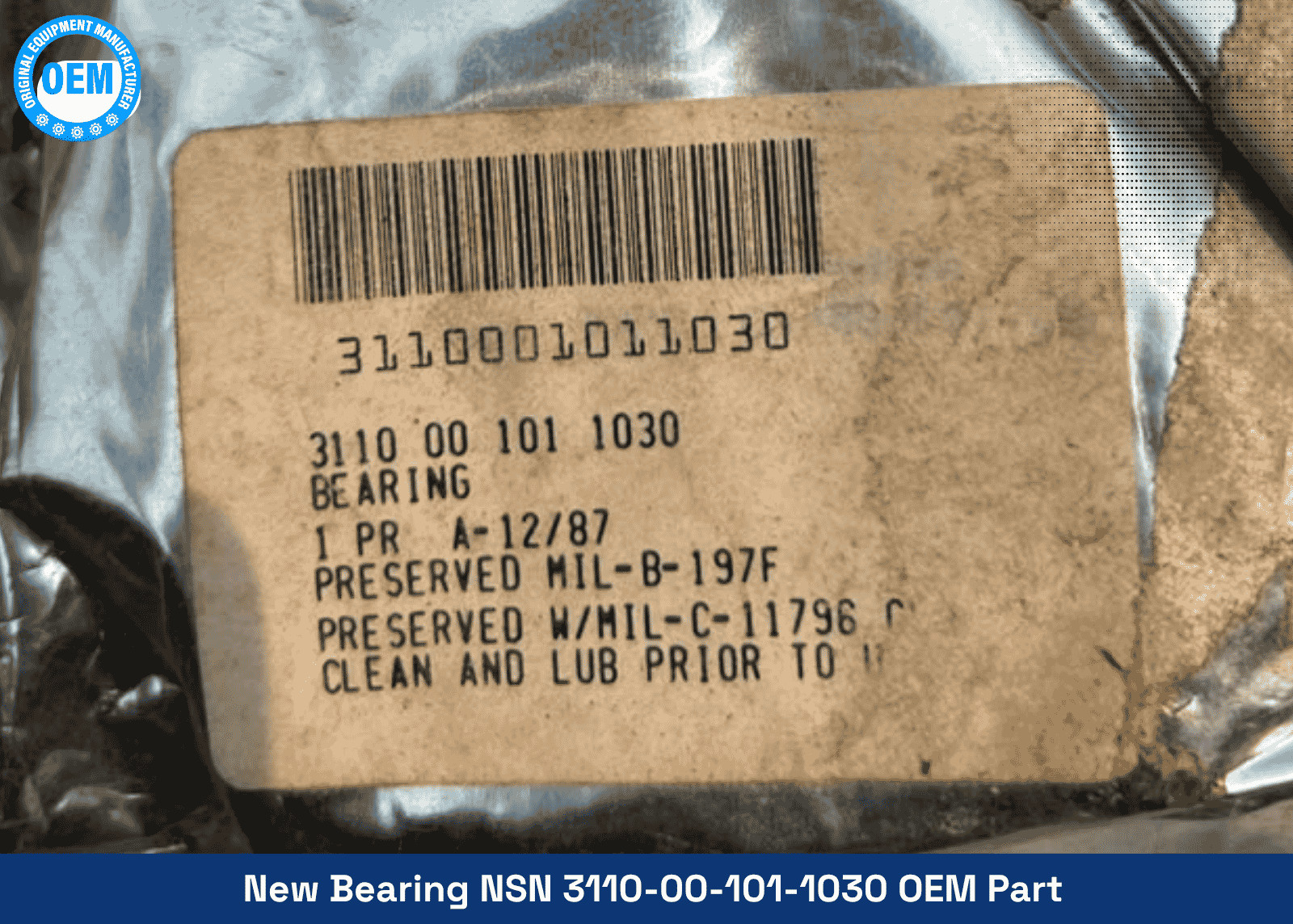 Brand New Bearing NSN 3110-00-101-1030 – OEM Part