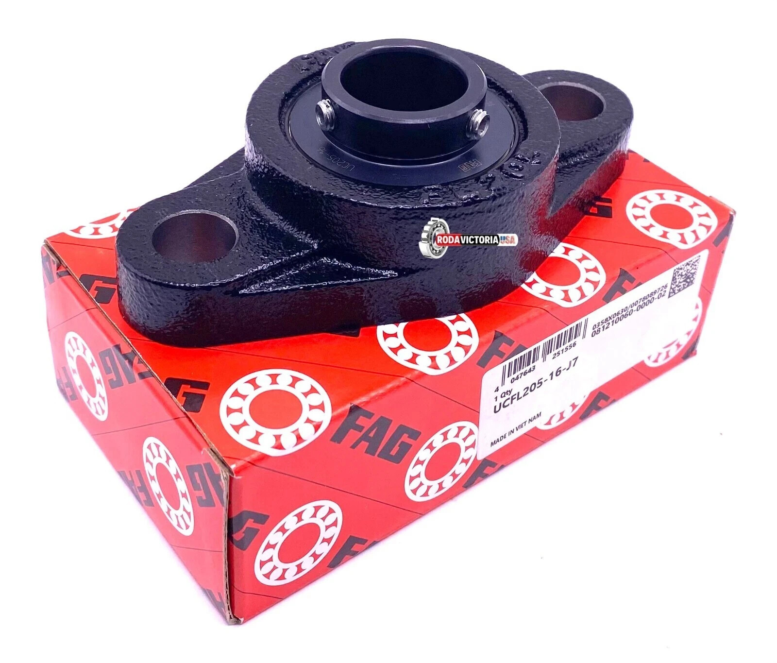 FAG UCFL205-16 J7 Housing and Bearing FYTBJ1 TF UC205-16 + FL205 1″ Bore