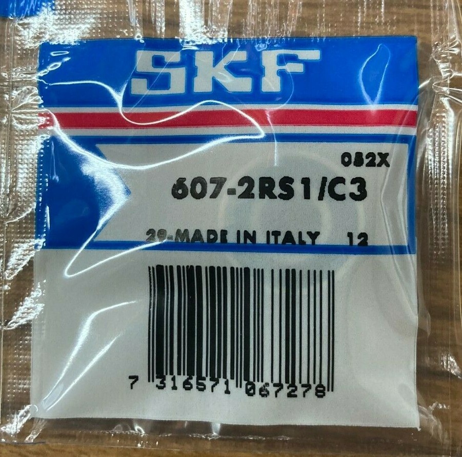 607-2RS C3 SKF Sealed Deep Groove Ball Bearing 7x19mmx6mm NEW