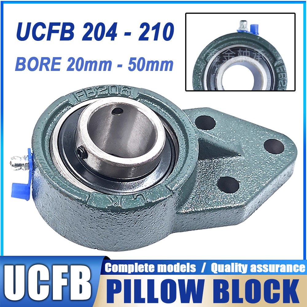 UCFB 204 205 206 207 208 209 210 CAST IRON FLANGE SELF LUBE BEARING UNIT HOUSING