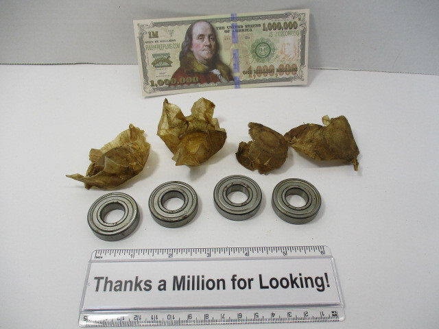 (4) NDH # R10 Ball Bearing 1-3/8″ OD x 5/8″ ID x 11/32″ Thick Made in USA LNOS