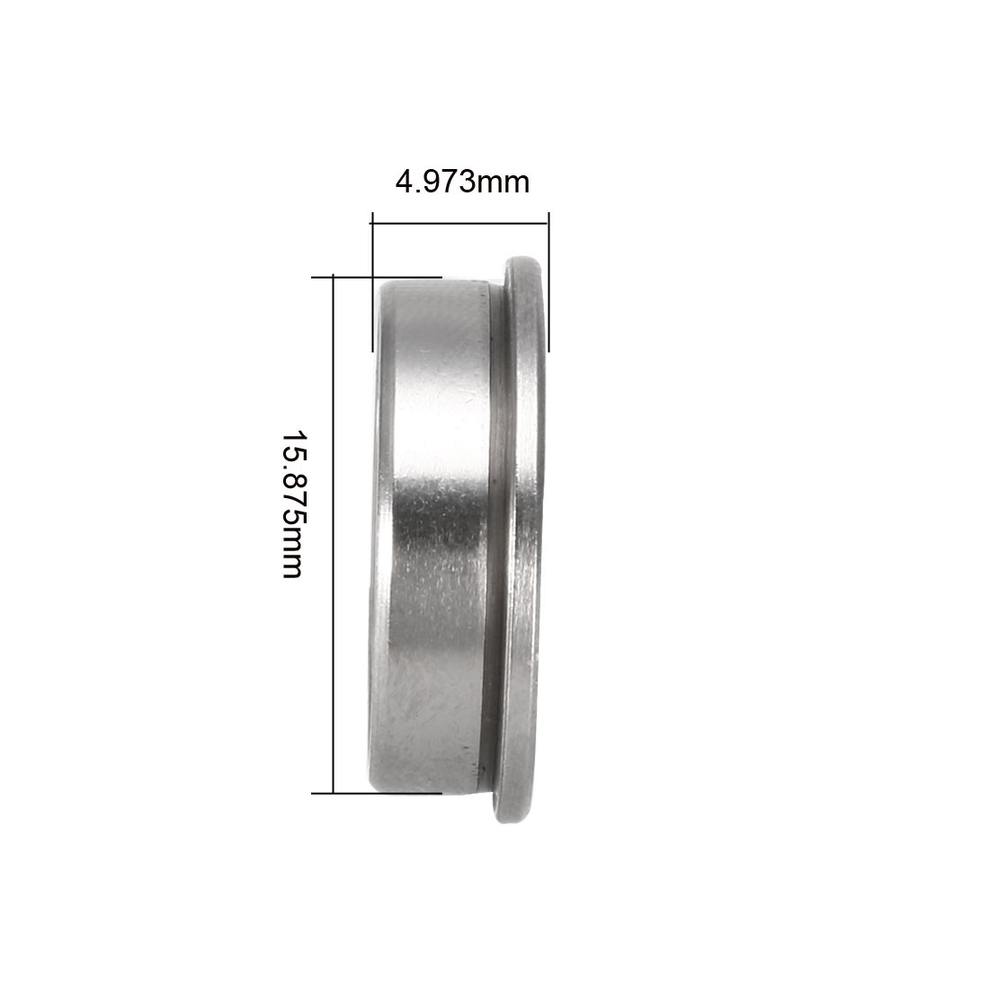 10PCS FR4ZZ Flange Ball Bearing Double Shielded GCr15 Chrome 1/4″x5/8″x0.196″
