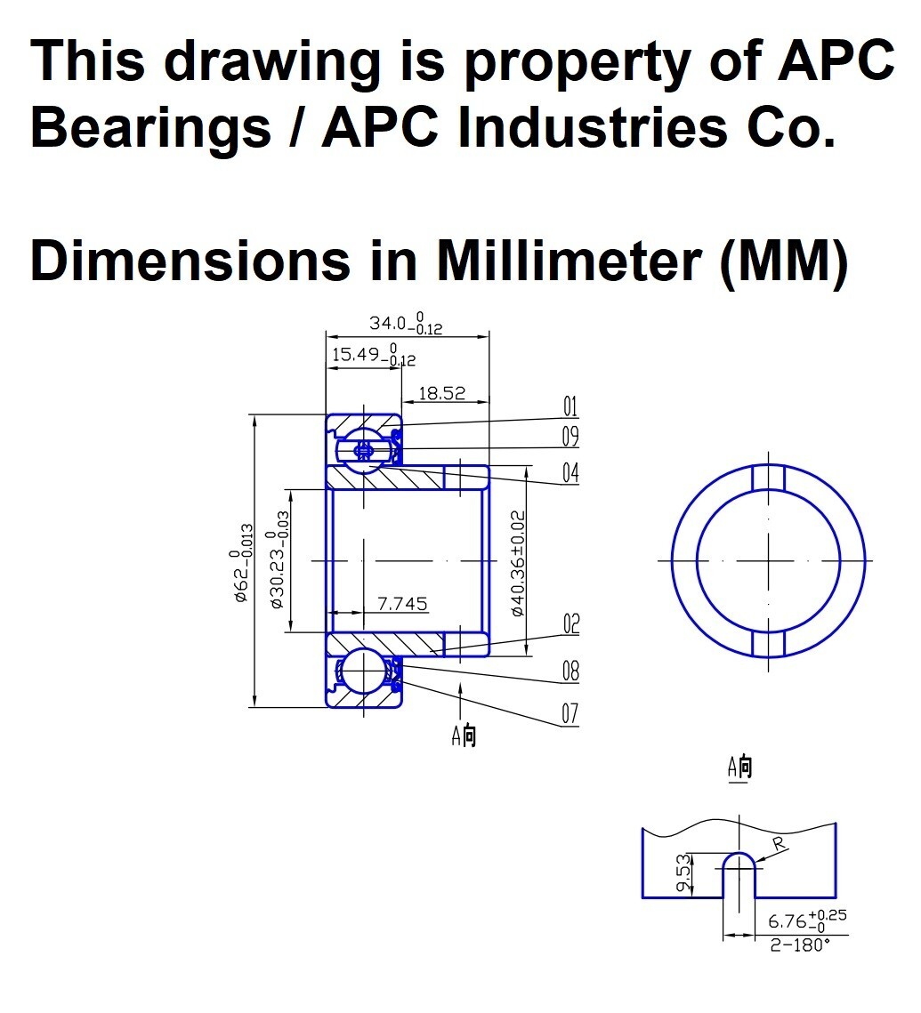 Premium B1210-2 Conveyor Bearing 1.19″ Bore w/Notched Inner Race MATHEWS Type
