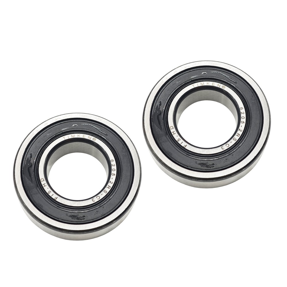 2 PACK Double Rubber Seal Bearings 6205RS For TIMKEN 6205-2RS C3 25X52X15mm