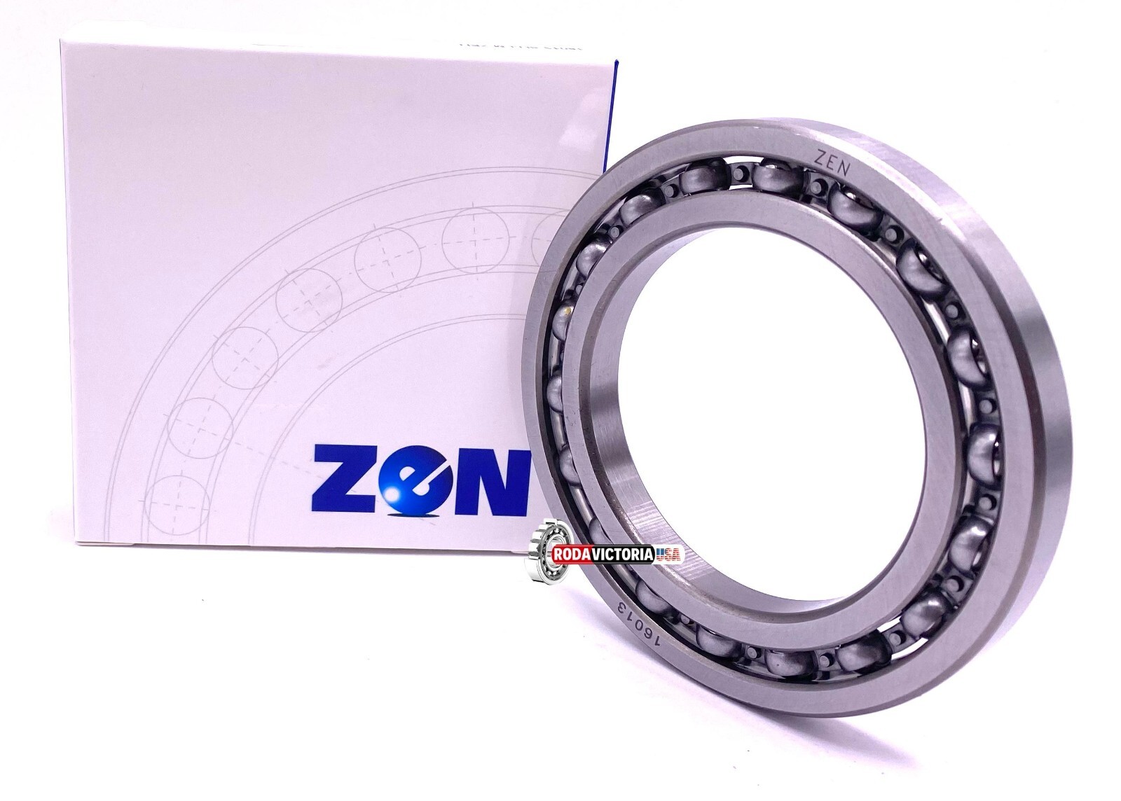 ZEN 16013 Deep Groove Ball Bearing, Open Type, No Seals 65x100x11 mm