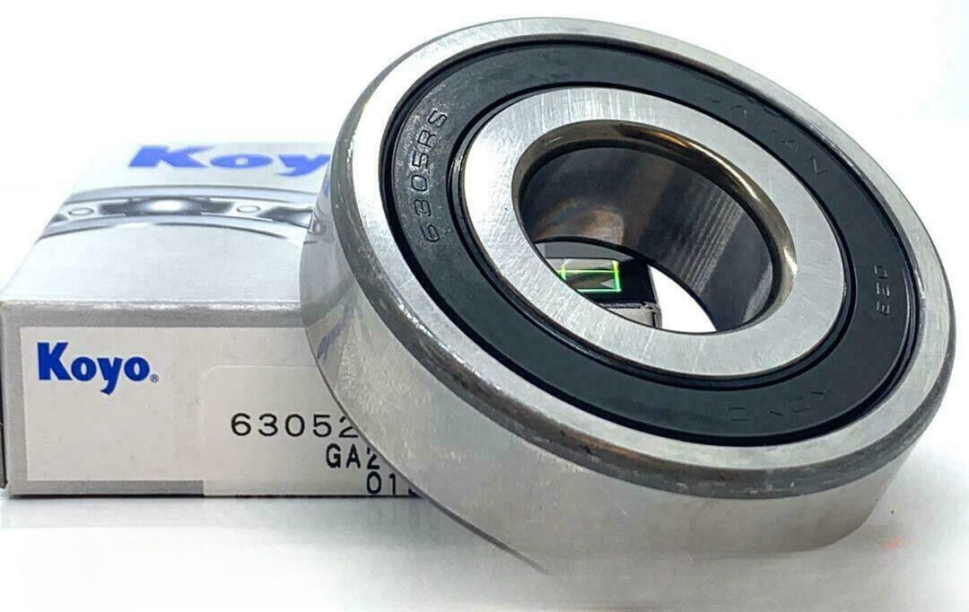 KOYO 6305 2RS C3 Deep Groove Ball Bearings, Rubber Sealed 25x62x17 mm