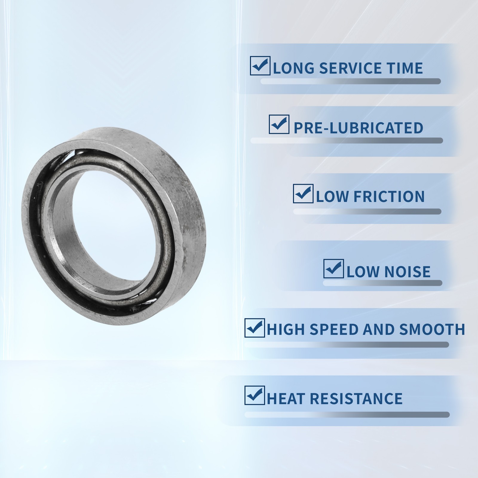 1170 Deep Groove Ball Bearings 7x11x2.5mm 1 Pc Scooter Skateboard Wheel