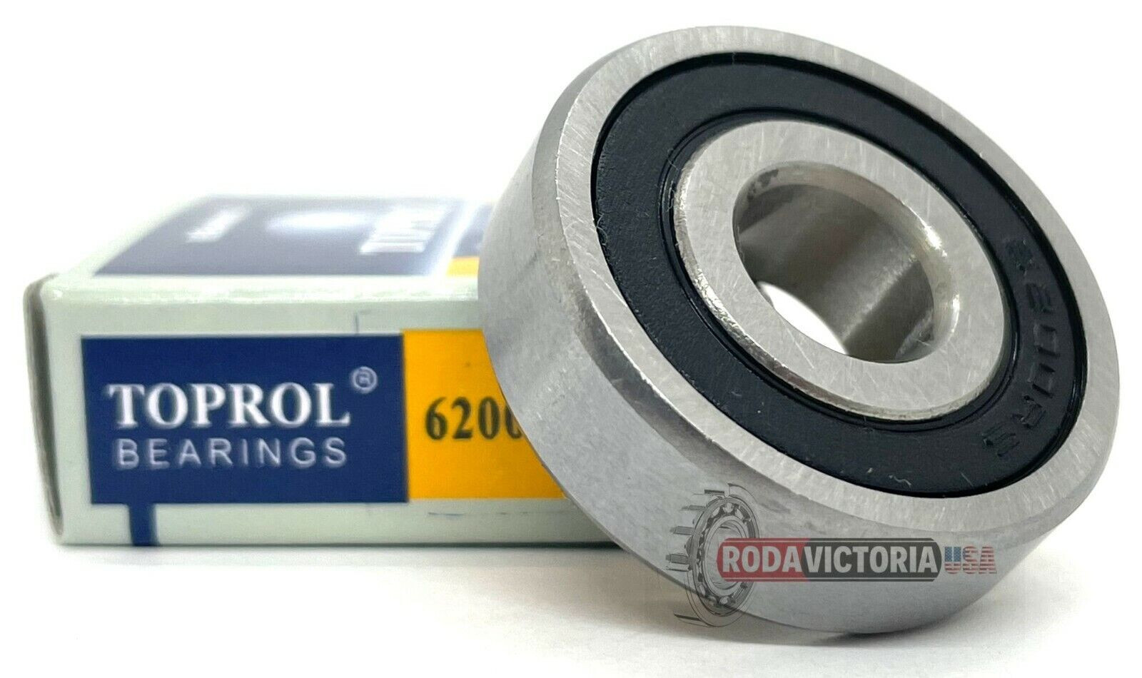 6200-2RS C3 EMQ Premium Rubber Sealed Ball Bearing, 10x30x9mm, 6200RS