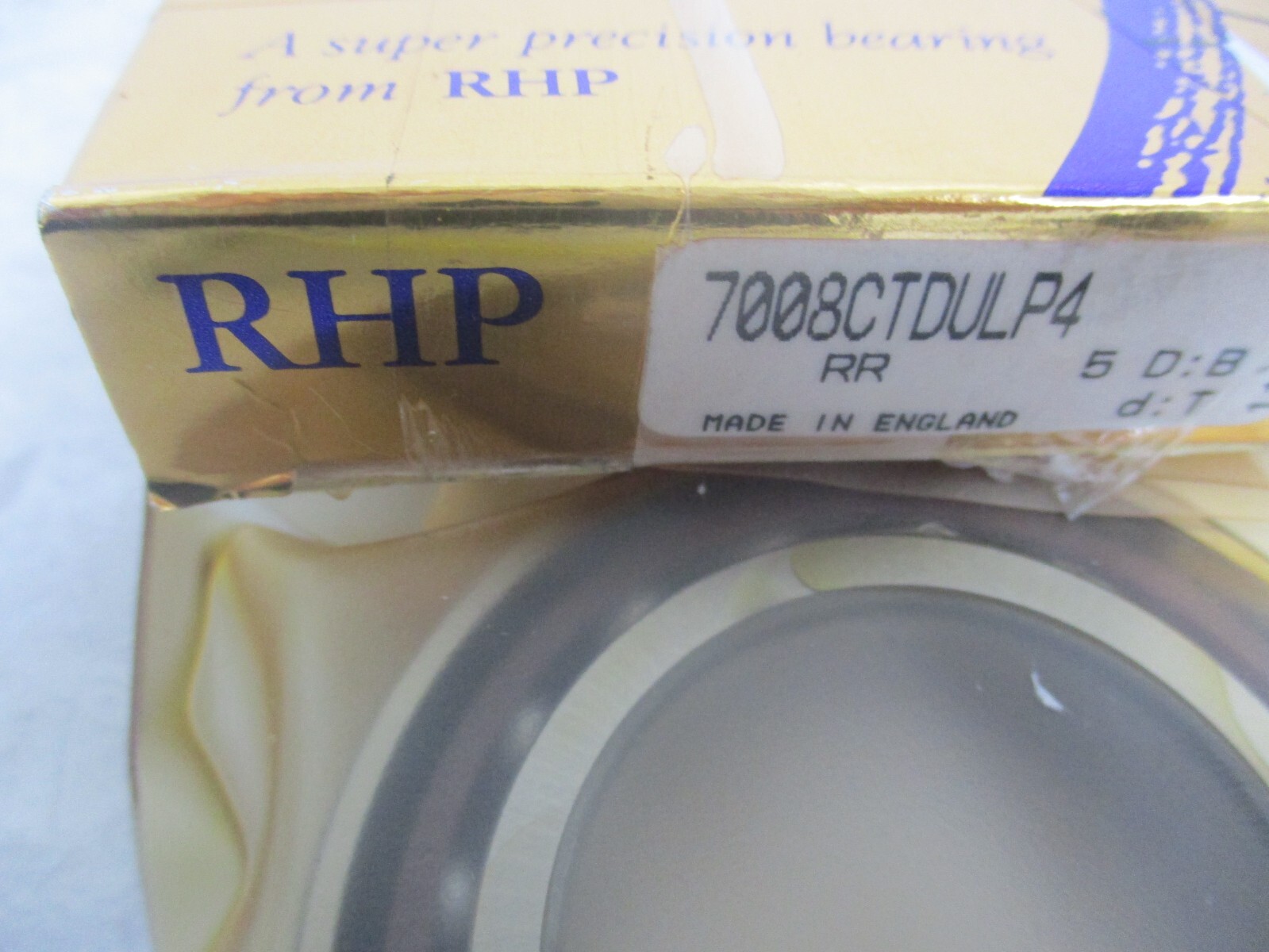 RHP 7008CTDULP4 SUPER PRECISION ANGULAR CONTACT BEARING, T1535