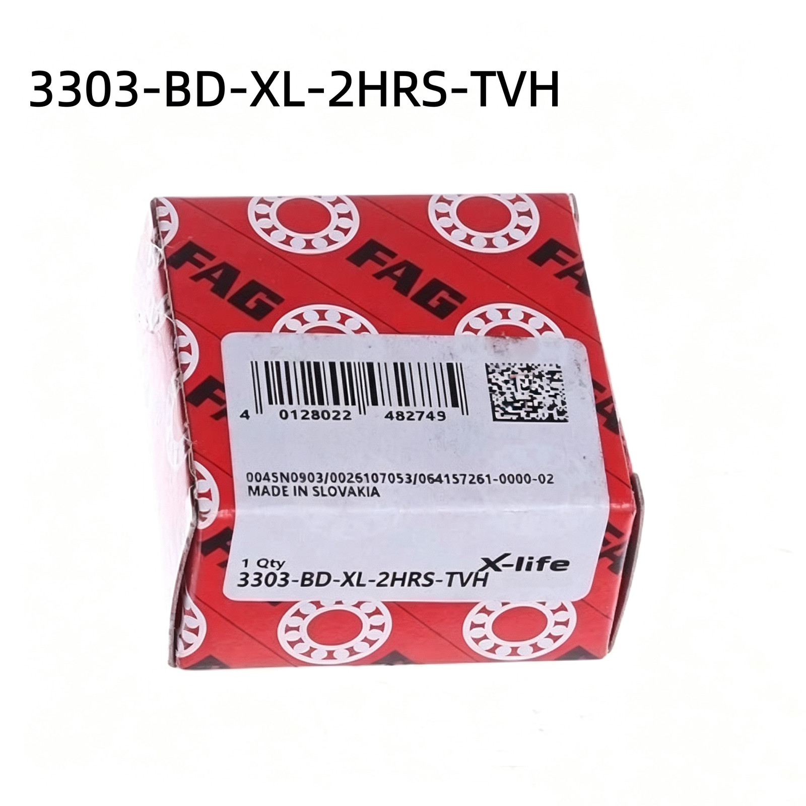 1PC New FAG 3303-BD-XL-2HRS-TVH Double Row Angular Contact Ball Bearing