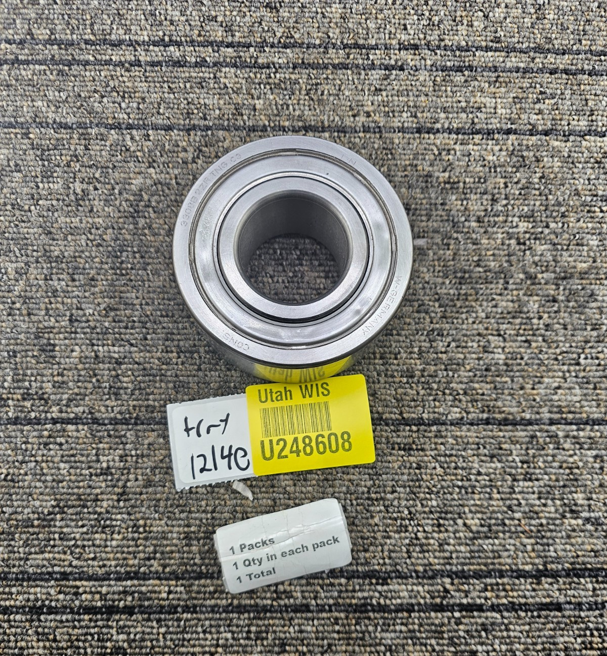 CONSOLIDATED 3308B2ZR-TNG-C3: Double-Row angular Contact Ball Bearing 3.5″ OD